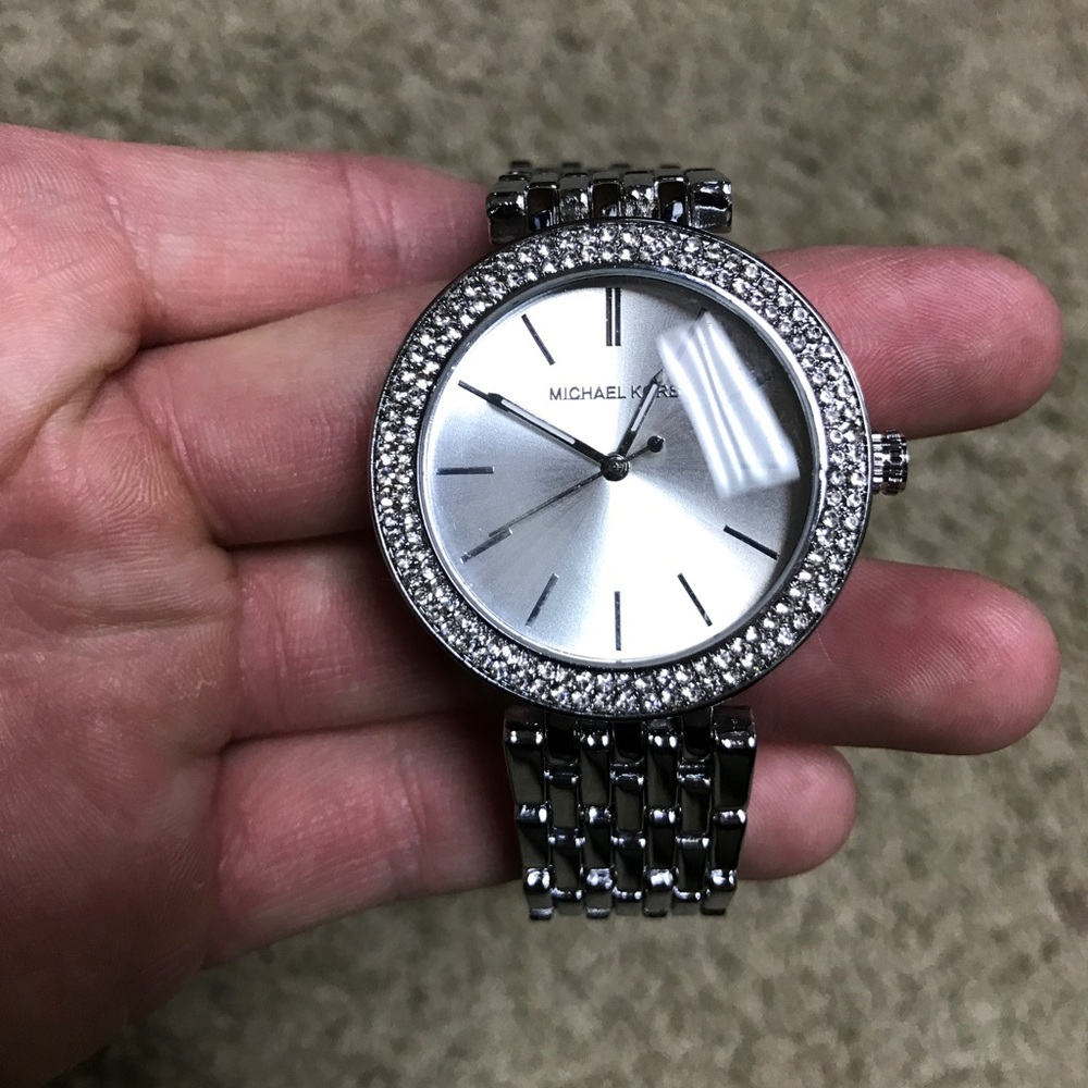 MK Women's Darci silver watch